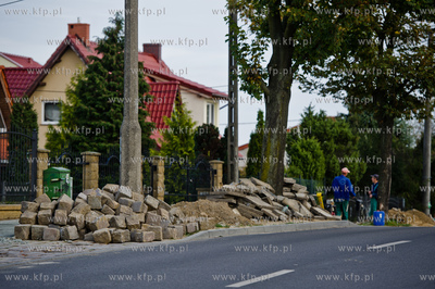Gdansk. Remont chodnika przy ulicy Ludwika Beethowena.
02.10.2014
fot....