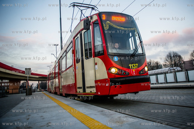 Gdansk. Zmodernizowana linia tramwajowa na Stogi. 
Nz...