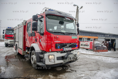 Gdansk. Ujescisko. Ugaszony przez Straz Pozarna pozar...