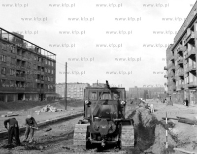 Budowa ul. Wladyslawa IV w Gdyni. 1957  0000395z Fot....