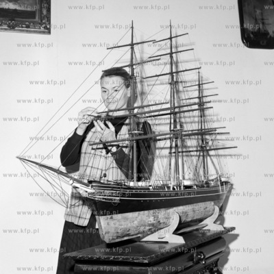 Model klipera zbozowego Torrens w Muzeum Morskim w...