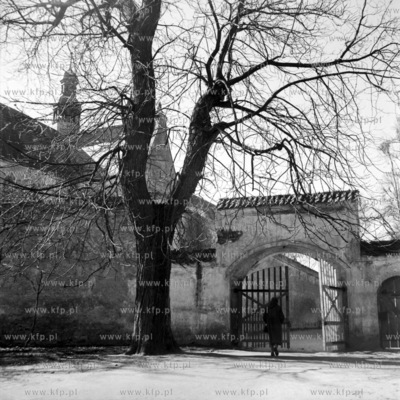 Wejście do parku w Gdańsku Oliwie. Po lewej widoczny...