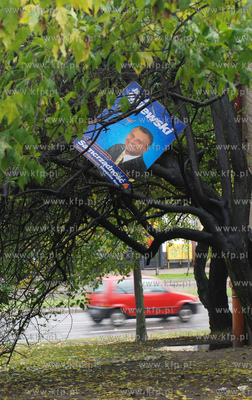 Plakaty wyborcze Jacka Milewskiego.
11.2006
fot....