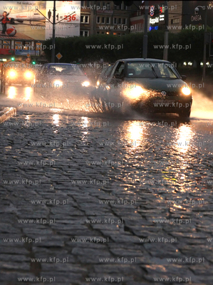 Ulewa ktora przeszla nad Gdanskiem spowodowala spore...