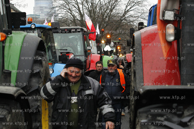 Protest rolnikow i zwiazkowcow Solidarnosci z zachodniopomorskiego...