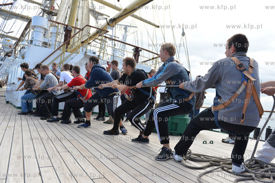 Dzien na Darze Mlodziezy ze studentami Akademii Morskiej...