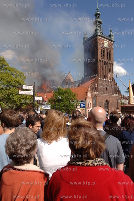 Pozar kosciola sw Katarzyny w Gdansku.
22.05.2006
Fot....