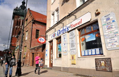 Biuro Orbis Travel w Gdansku na ul. Podmlynskiej. 29.09.2010...