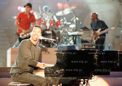 Lionel Richie na Festiwalu Piosenki w Sopocie. 21.08.99...