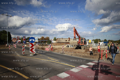 Sopot/Gdansk. Budowa Drogi Zielonej laczacej Al Niepodleglosci/Grunwaldzka...