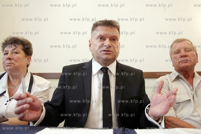 Gdansk. Hotel Scandic. Konferencja prasowa Krzysztofa...