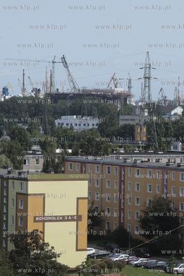 Bloki przy ul. Bohomolca i Stocznia Remontowa w Gdansku.
29.06.2013
fot....