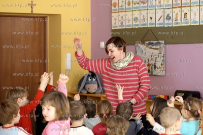 Zajecia w przedszolu nr 64 im. Kubusia Puchatka w Gdansku....