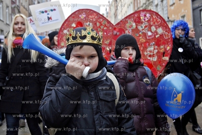 Demonstracja w obronie Pałacu Młodzieży w Gdańsku.
31.01.2015
fot....