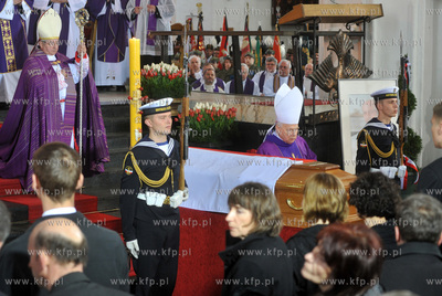 Gdansk. Bazylika Mariacka. Pogrzeb Macieja Plazynskiego,...
