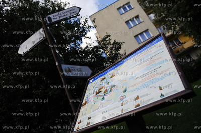 Slupsk. Tablica informacyjna Centrum Informacji Turystycznej...