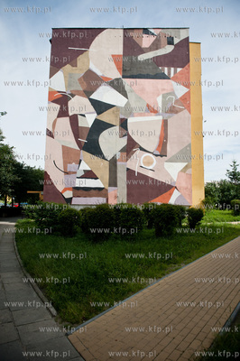 Gdansk. Zaspa.  Nowy mural przy ul. Skarzynskiego autorstwa...