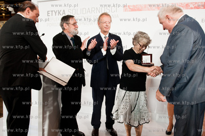Gdansk. Dwor Artusa. Spotkanie pt Etyka solidarnosci...