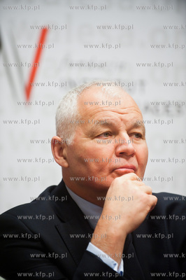 Gdansk. Hotel Radisson Blu. Uroczysta konferencja prasowa,...