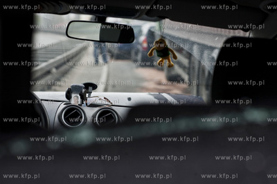 Gdynia. Estakada Kwiatkowskiego, zjazd na ul. Morska....