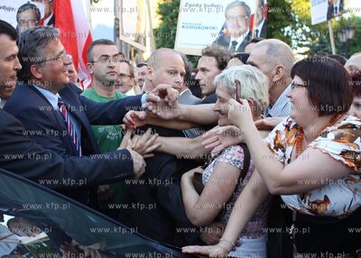 Chojnice Bronislaw Komorowski, marszalek Sejmu RP i...