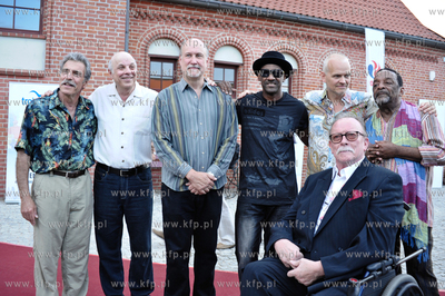 Uroczyste odsloniecie dloni artystow widowiska jazzowego...