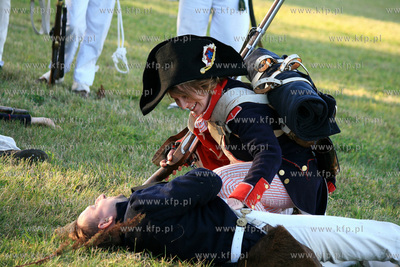Rekonstrukcja bitwy z okresu kampanii napoleonskiej...