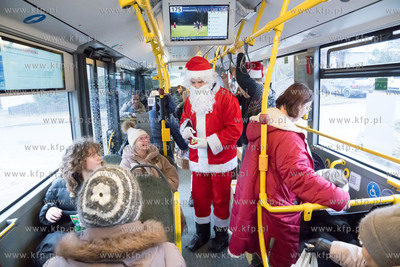 Mikołajkowy przejazd autobusem linii 175 GAiT w Gdańsku....