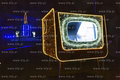 Przedpremierowy pokaz iluminacji w Lumina Park na terenie...