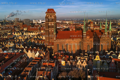 Panarama Gdańska. Widok na Bazylikę Mariacką. 
13.12.2024
fot....