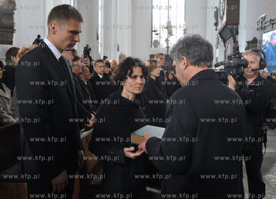 Bazylika Mariacka w Gdansku. Uroczystosci pogrzebowe...