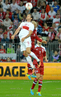 Gdansk. PGE Arena. Mecz towarzyski Polska- Dania. Nz....
