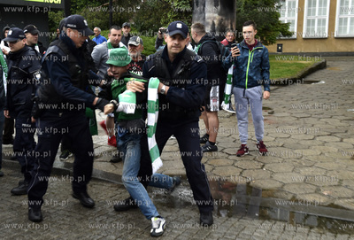 Strefa kibica na Targu Węglowym w Gdańsku.Mecz Legia...