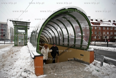 Otwarcie tuneli dla pieszych  w ciagu Trasy  Slowackiego...