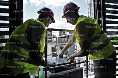 Uroczystosc wmurowania kamienia wegielnego pod budowe...