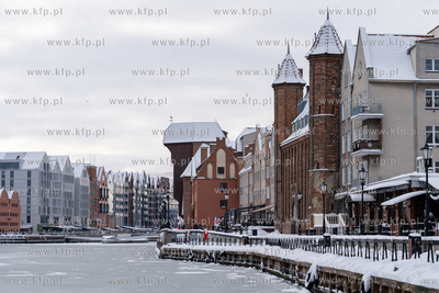 Zima w Gdańsku. Długie Pobrzeże. 12.01.2026 fot....