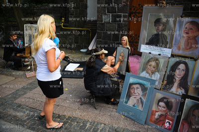 Sopot. Ulica Bohaterow Monte Cassino. Stragany malarzy...