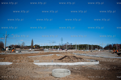 Gdansk. Budowa ulic i torowisk na ul Hallera i Uczniowskiej,...