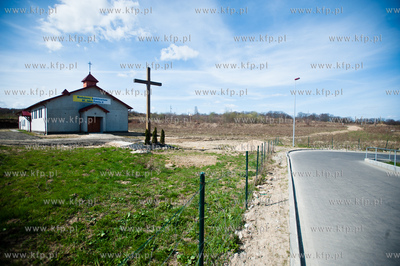 Gdansk. Lostowice. Teren parafi Bl. Jana Pawla II,...