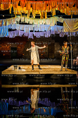 Gdansk. Teatr Wybrzeze. Proba medialna spektaktu pt....