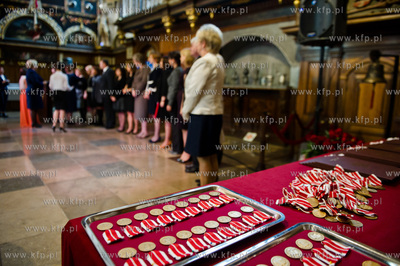 Gdansk. Dwor Artusa. Uroczystosc z okazji Dnia Edukacji...