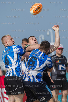 Plaza w Sopocie. Mistrzostwa Polski w rugby na plazy...