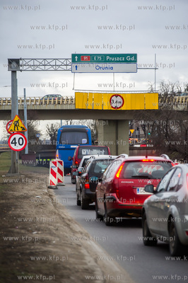 Gdansk. Ograniczenie wysokosci przejazdu do 3,4 metra...