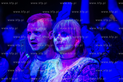 Gdańsk. Plac Zebrań Ludowych. Festiwal Kolorów Nocy...