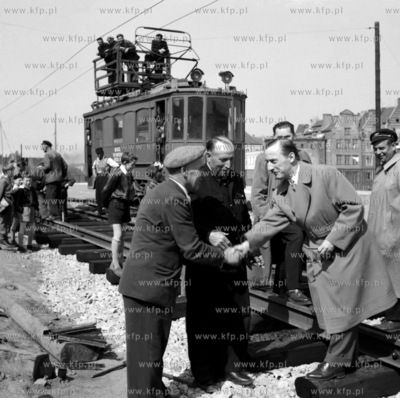 Przejazd probny tramwaju przed uruchomienie nowej trasy...