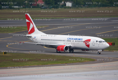 Gdansk, Rebiechowo Nz. Boeing 737-45S, CSA - Czech...