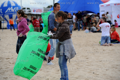 Gdansk. Brzezno. Miedzynarodowa Akcja Sprzatania Baltyku...