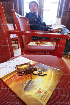 Krzeselka na gdanskim stadionie - konferencja prasowa...