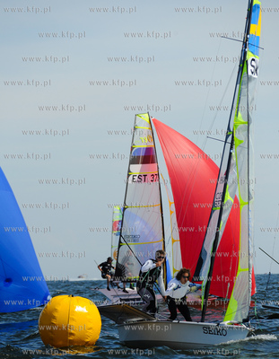 Gdynia. Probny wyscig Mistrzostw Europy w klasie 49'er.
04.07.2010
fot....