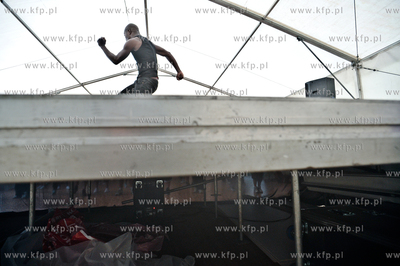 Gdansk. Plac Zebran Ludowych. Festiwal MTV Gdansk Dzwiga...